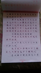 朱婷婷写的字
