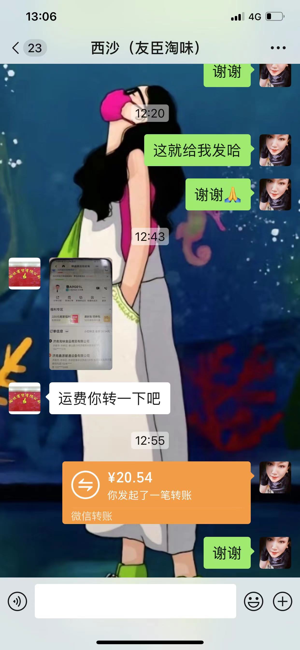 夏令营货拉拉运费20.54.jpg